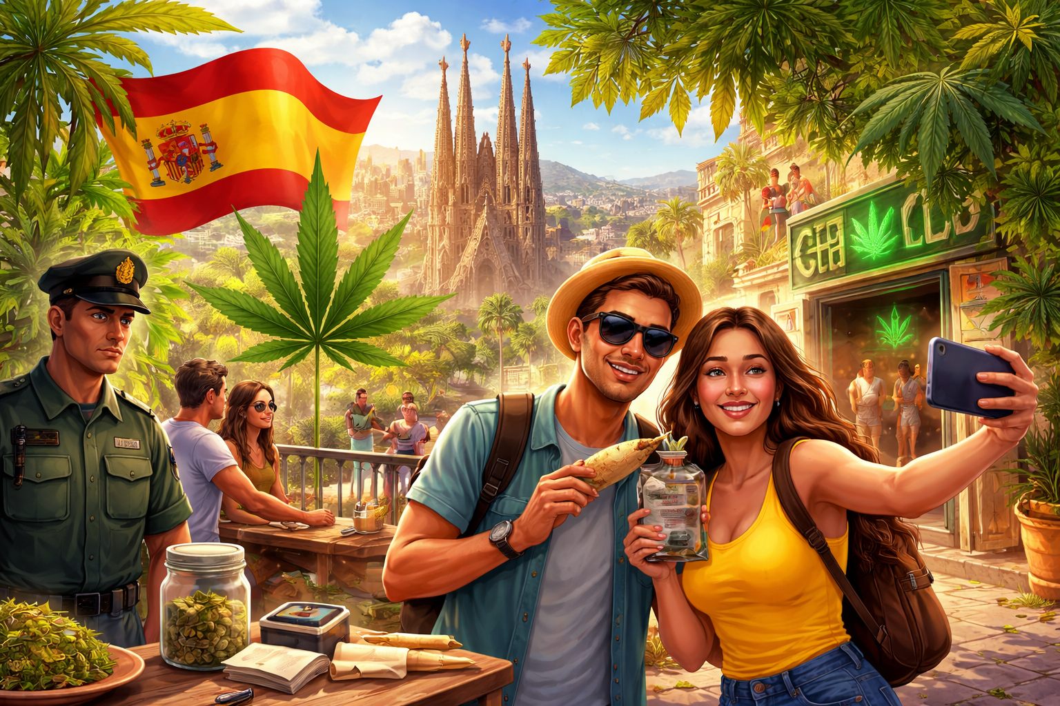 Coffee shop Lloret de Mar vs Amsterdam - différences légales